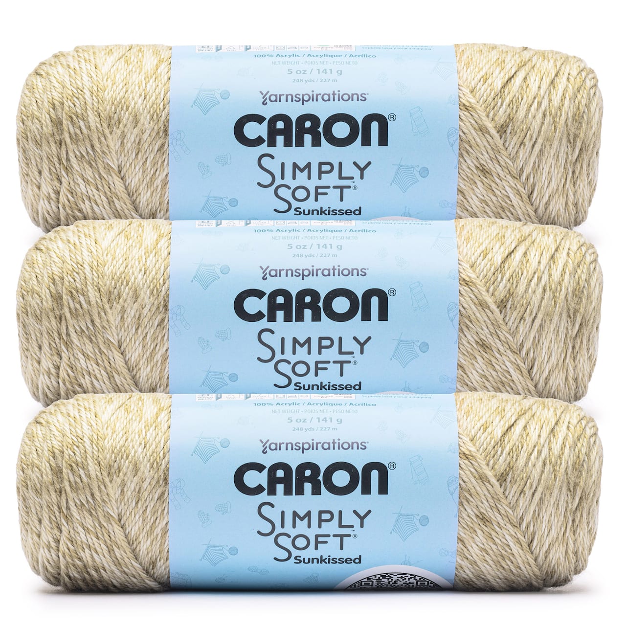 3 Pack Caron® Simply Soft Sunkissed™ Tonal Yarn